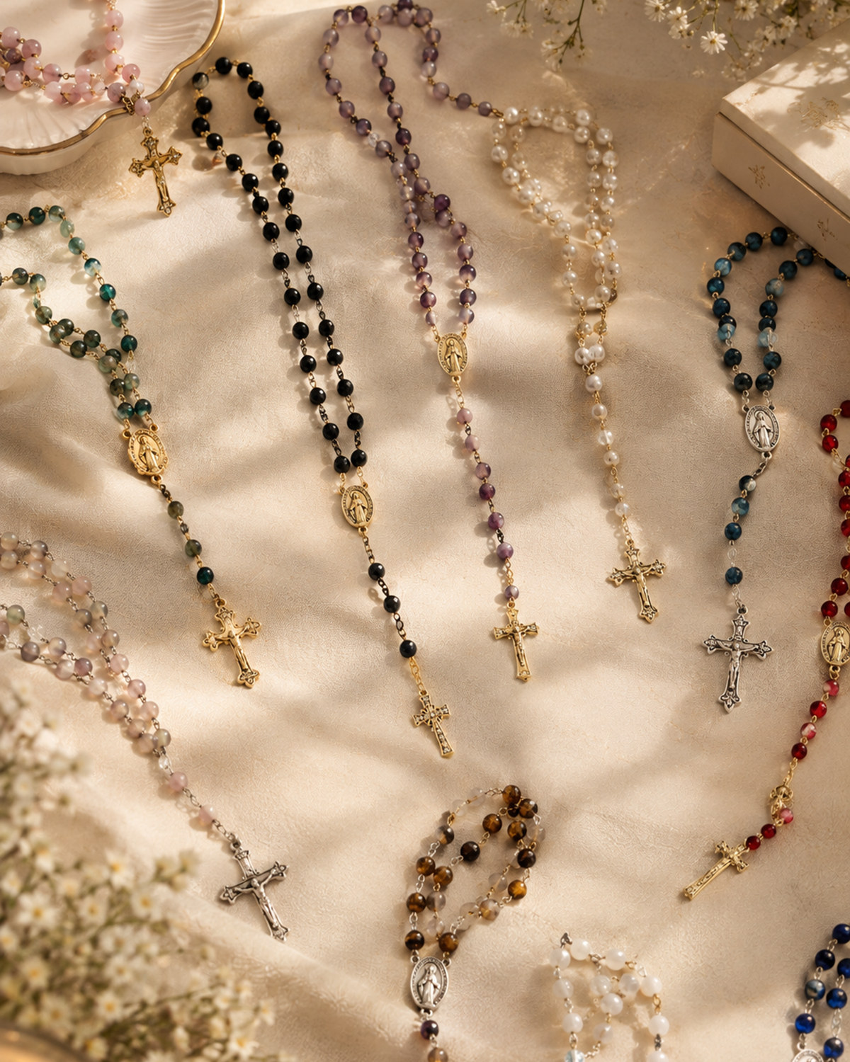 Collection de chapelets à Médaille Miraculeuse avec crucifix