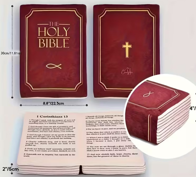 Coussin Bible Rouge