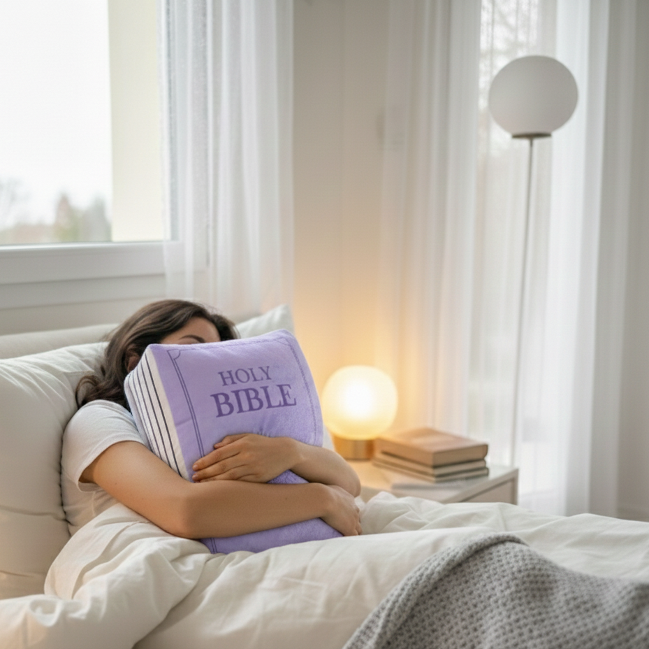 Coussin Bible Violet