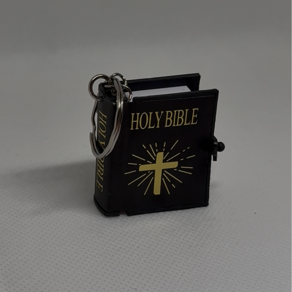 Mini Porte-clés Bible Noir