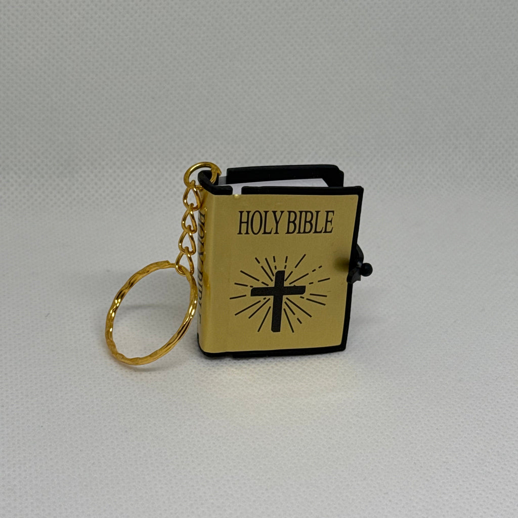 Mini Porte-clés Bible Doré