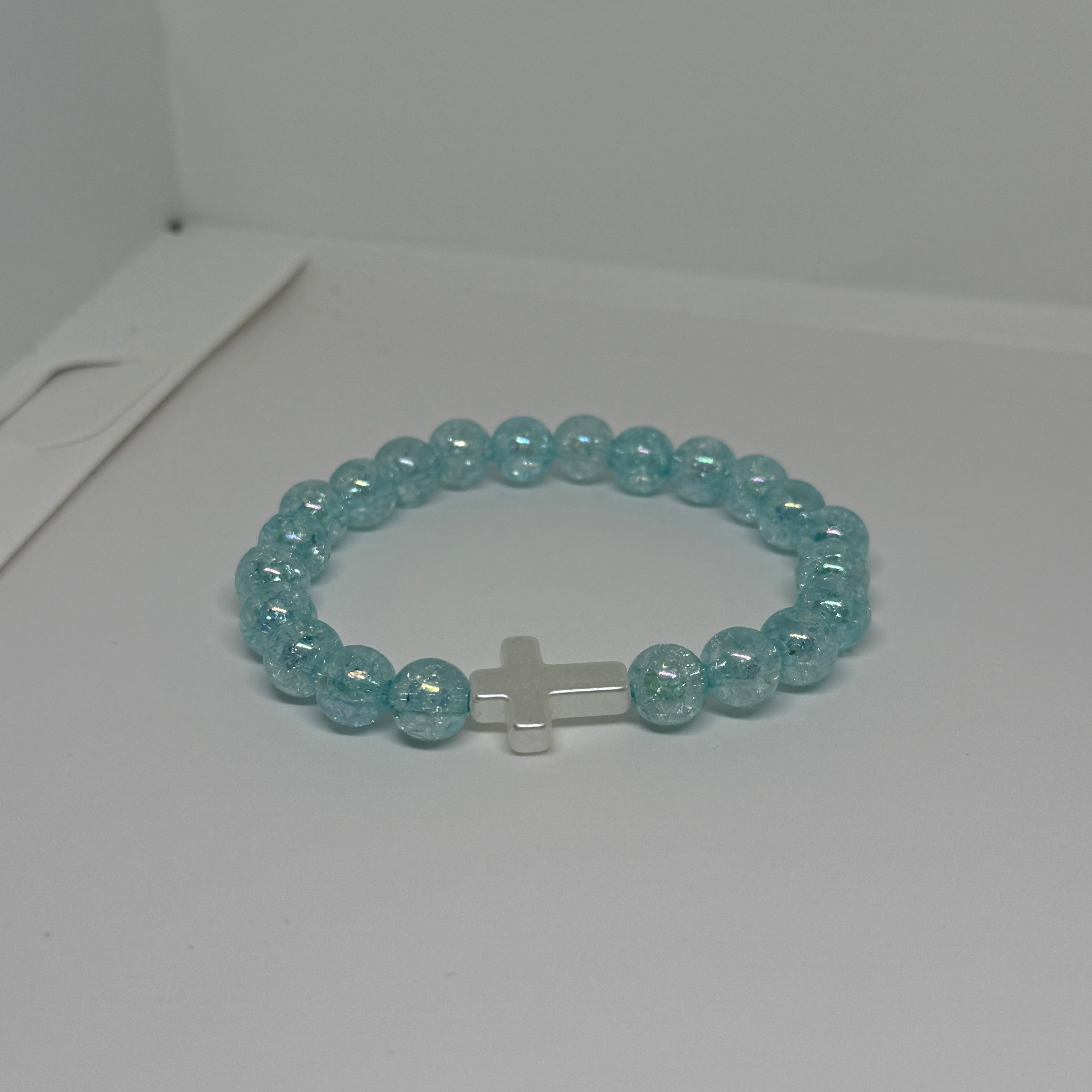 Bracelet Bleu cristallisé