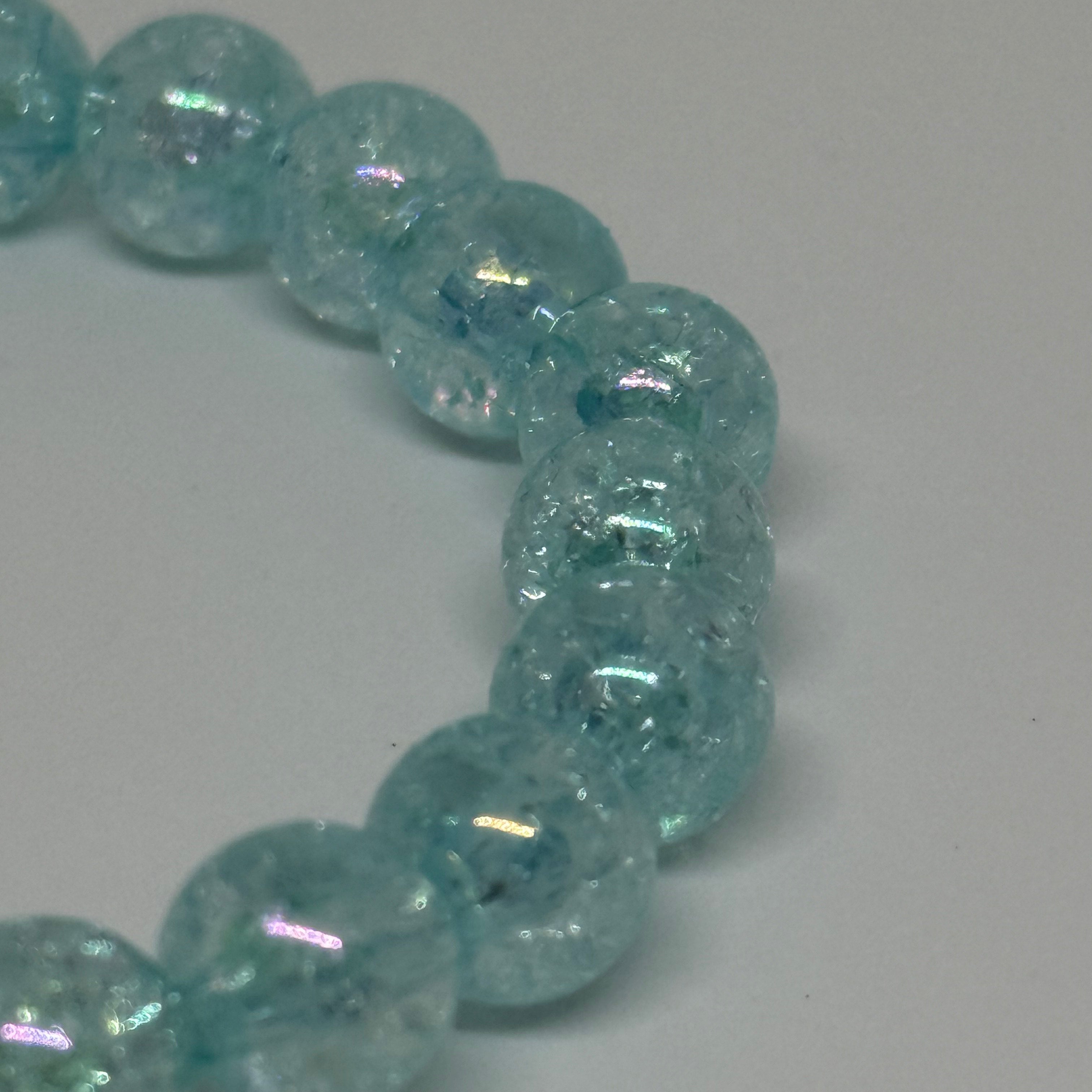 Bracelet Bleu cristallisé