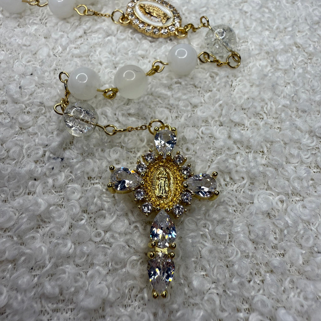 Chapelet Blanc  "MAMAN"