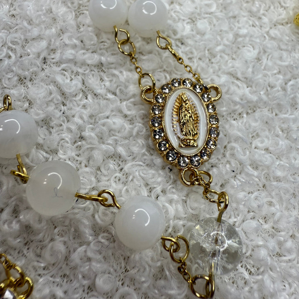 Chapelet Blanc  "MAMAN"