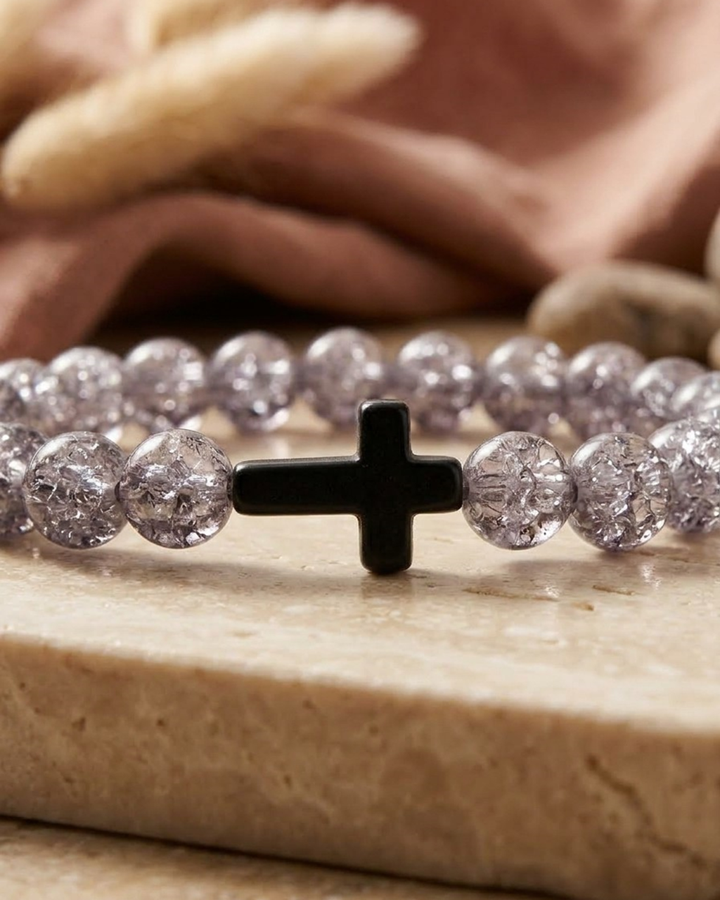 Bracelet Gris Éclat Cristal
